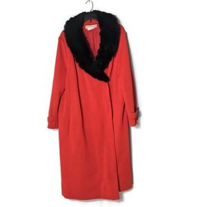 Vintage Grace Taylor Fur Trim Coat